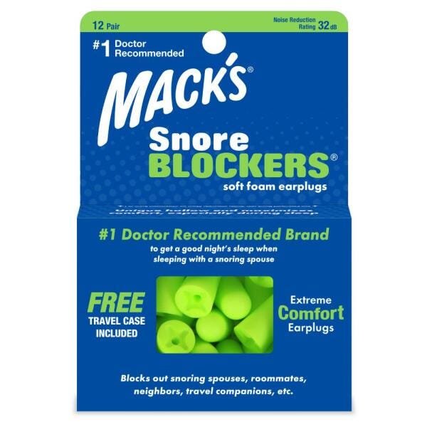 Protetor Auricular Mack'S Snore Blockers 32Db12 Pares com Case