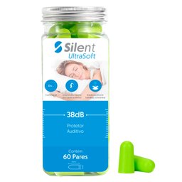 Protetor Auricular Silent Earplug Ultra 33db 60 Pares - 2