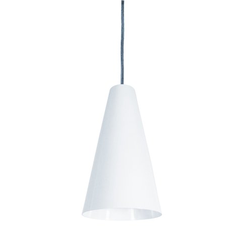 Pendente Cônico Luminária de Teto 26 Cm Moderno Branco