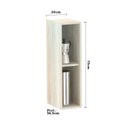 Ver imagem 6 de Armário Luciane 20cm 1 Porta Luci Legno Crema C/Kashmir