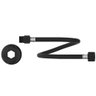 Engate Flexível 40 cm x 1/2 PVC Preto Ultra resistente Censi - 1