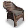 Conjunto de Poltronas Fibra Sintética Karibe - 2 Poltronas + 1 Mesa Centro - Tecido Duna Fendi - 2