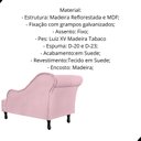 Ver imagem 2 de Divã Recamier Olivia Suede Lado Esquerdo