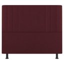 Ver imagem 3 de Cabeceira E Baú Cama Box Queen Size Grace 160cm Suede Bordô