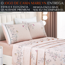 Ver imagem 2 de Conjunto de Lencol Casal Queen Size Marilyn 300 Fios Luxo e Conforto:rosa