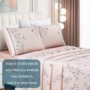 Ver imagem 5 de Conjunto de Lencol Casal Queen Size Marilyn 300 Fios Luxo e Conforto:rosa