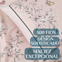 Ver imagem 3 de Conjunto de Lencol Casal Queen Size Marilyn 300 Fios Luxo e Conforto:rosa