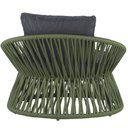 Ver imagem 3 de Chaise Área Externa Monza Alumínio Pintura Corda Náutica Trama Verde Musgo