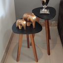 Ver imagem 5 de Conjunto de Mesa de Canto Organica Paris Preta - 2 Unidades