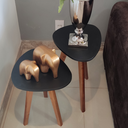 Ver imagem 6 de Conjunto de Mesa de Canto Organica Paris Preta - 2 Unidades