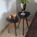 Ver imagem 3 de Conjunto de Mesa de Canto Organica Paris Preta - 2 Unidades