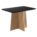 Ver imagem 1 de Mesa de Jantar Isa Retangular 120x90cm com Vidro – 100% Mdf, Tampo 18mm, Base com Detalhe Frizado