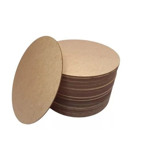 Chapa Redonda Mdf Cru 3mm para Artesanato 20cm