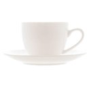 Ver imagem 7 de Jogo 12 Xícaras 100ml com Pires Porcelana Branca Clean Lyor Chá Café Mesa Posta Padaria Cafeteria