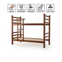 Ver imagem 4 de Beliche de Madeira Maciça Torneada Super Resistente 6x6 Imbuia - Móveis Britz