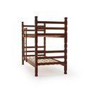 Ver imagem 3 de Beliche de Madeira Maciça Torneada Super Resistente 6x6 Imbuia - Móveis Britz