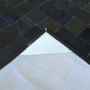 Ver imagem 3 de Tapete de Couro Preto Café 2,00x3,00 com Borda Peça 10x10cm