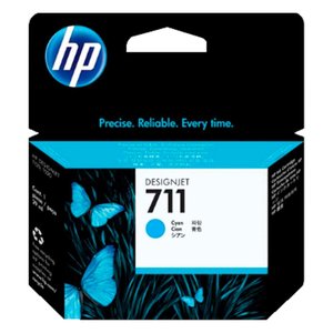 Cartucho de Tinta Hp 711 Cz130a Ciano | Plotter T120 T520 T130 Cq891a Cq890a Cq893a | Compatível 29m