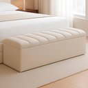 Ver imagem 2 de Recamier Calcadeira Bau 160 Cm Dalia Linho Champagne Artte