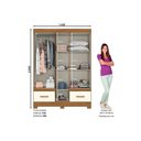 Ver imagem 2 de Guarda Roupa 5 Portas 1 Esp 2GAV Briz B60 Henn Nature