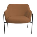 Ver imagem 6 de Poltrona Decorativa Jade Base Aço Preto Bouclé Terracota - Nexta Casa