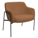 Ver imagem 1 de Poltrona Decorativa Jade Base Aço Preto Bouclé Terracota - Nexta Casa