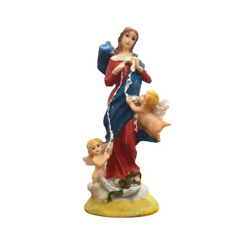 Imagem de Nossa Senhora Desatadora Dos Nós de Resina - 15 cm