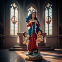 Ver imagem 4 de Imagem de Nossa Senhora Desatadora Dos Nós de Resina - 20 cm