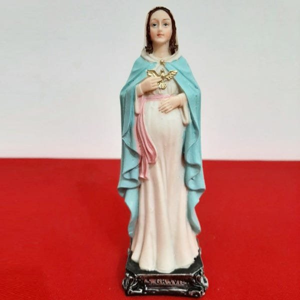 Imagem de Nossa Senhora do Ó de Resina - Nossa Senhora Grávida - 15 cm - 1