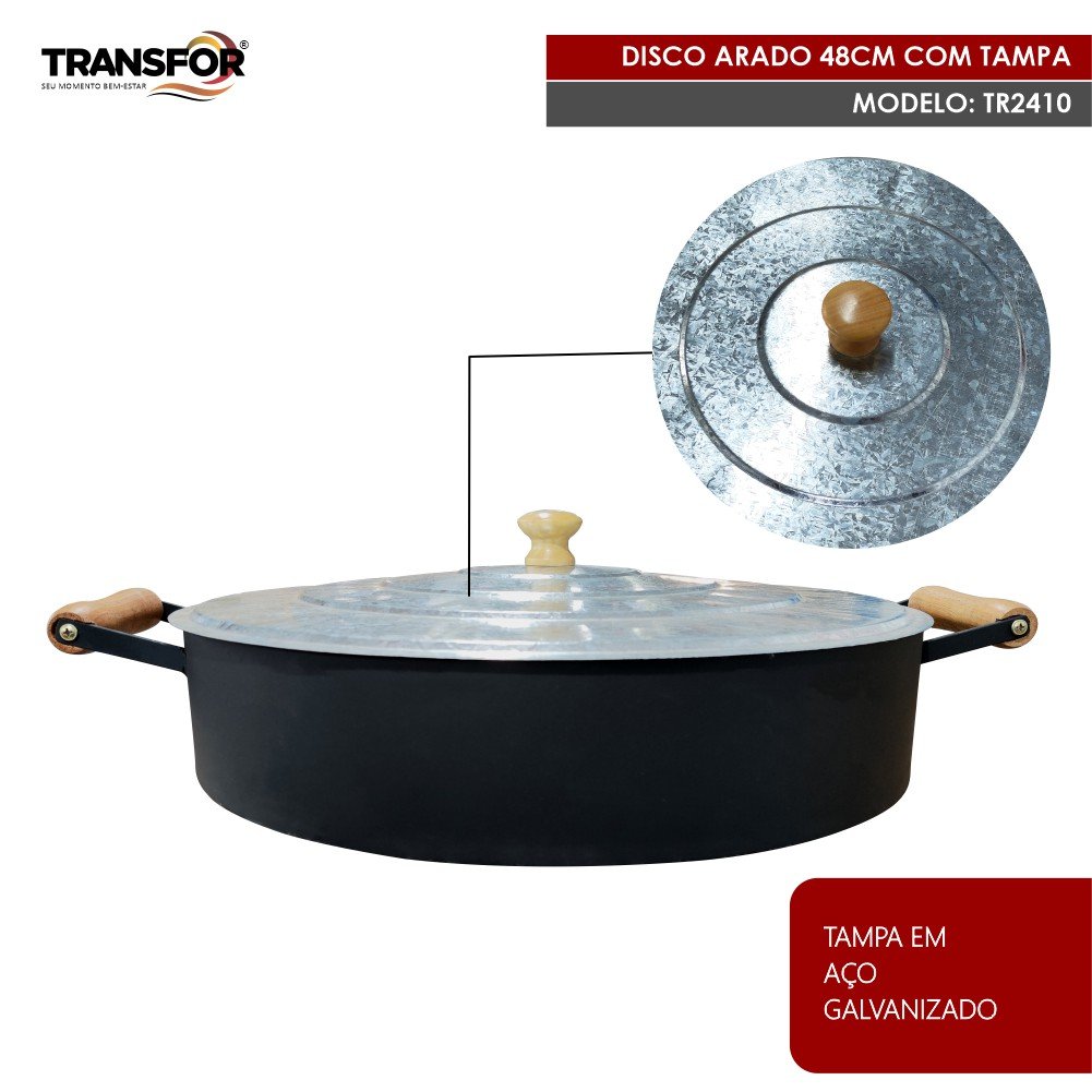 Disco de Arado 48cm com Alças e Tampa - Tr2410 - 3