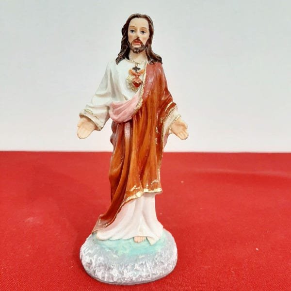 Imagem do Sagrado Coração de Jesus de Resina - 15 cm - 1