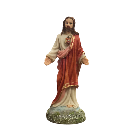 Imagem do Sagrado Coração de Jesus de Resina - 15 cm