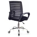 Ver imagem 3 de Cadeira de Escritorio com Base Cromada Prizi Venice - Preta