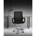 Ver imagem 5 de Cadeira de Escritorio com Base Cromada Prizi Venice - Preta