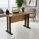 Ver imagem 5 de Mesa para Escritório Escrivaninha 117 cm Amêndoa/Preto