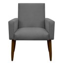 Ver imagem 2 de Cadeira Poltrona Sala Escritorio Recepção Nina Suede Cinza Herrero