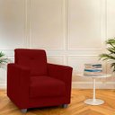 Ver imagem 2 de Poltrona Cadeira para Sala Confortável Reforçada Veneza Suede