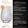 Jogo 6 Copos Suco Cristal Vintage Bohemia Tulipa Optic 450ml - 2