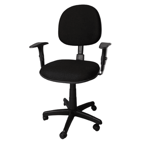 Cadeira Escritório Executiva Back Sistem Nr17 - Tecido Js:preto