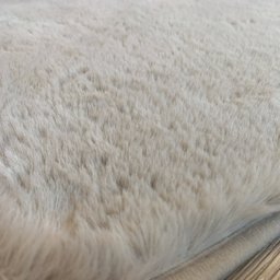 Tapete para Quarto Antiderrapante Fluffy Toque Pele Coelho Felpudo - 4