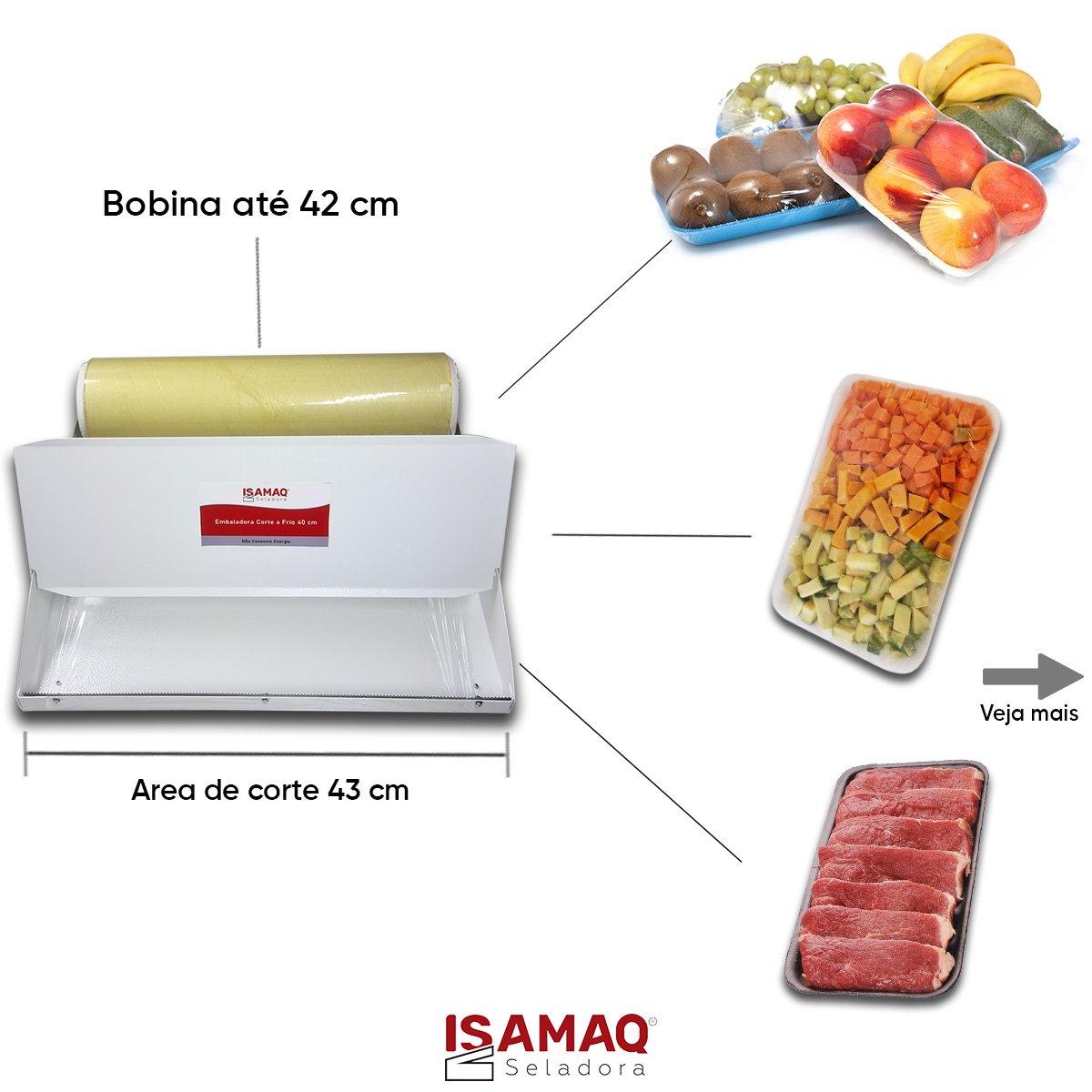 Seladora para Bandeja de Frios Corte a Frio 40cm - 4