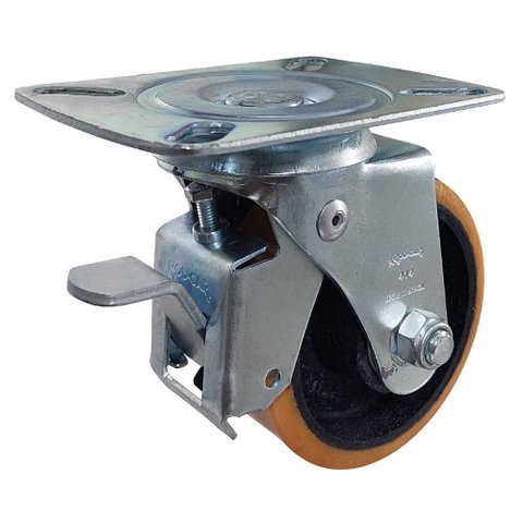 Rodízio Giratório com Base 250 Kilos Glroa 414 Ufk - 117343 - Rod-car