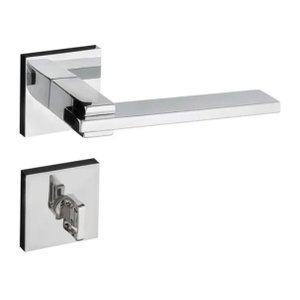 Fechadura-maçaneta-zamac-pado-nina - Banheiro - Cromado