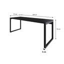 Ver imagem 2 de Mesa Presidente 190x70x75cm Yon Preto Tx-Est.Preta Preto Tx-Est.Preta