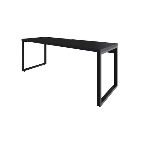 Mesa Presidente 190x70x75cm Yon Preto Tx-Est.Preta Preto Tx-Est.Preta
