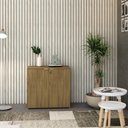 Ver imagem 4 de Armário Baixo com 02 Portas 75x80x42cm Wlab80 Vermont Oak Branco