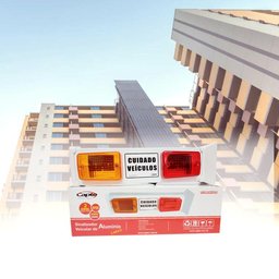 Sinalizador de veicular Garagem Entrada e Saída de Veículos Led - Bivolt Capte LED12 - 4
