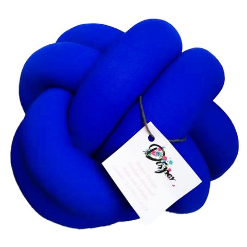 Almofada de nó Escandinavo Azul Royal