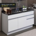 Ver imagem 7 de Armário de Cozinha Compacta 150cm Branco Glamy Madesa 02