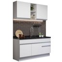 Ver imagem 3 de Armário de Cozinha Compacta 150cm Branco Glamy Madesa 02